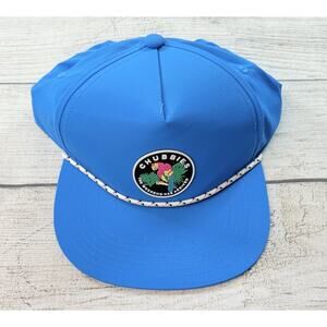 Chubbies Unisex Hat Snapback Parrot The Weekend Has Arrived Bright Blue Retro